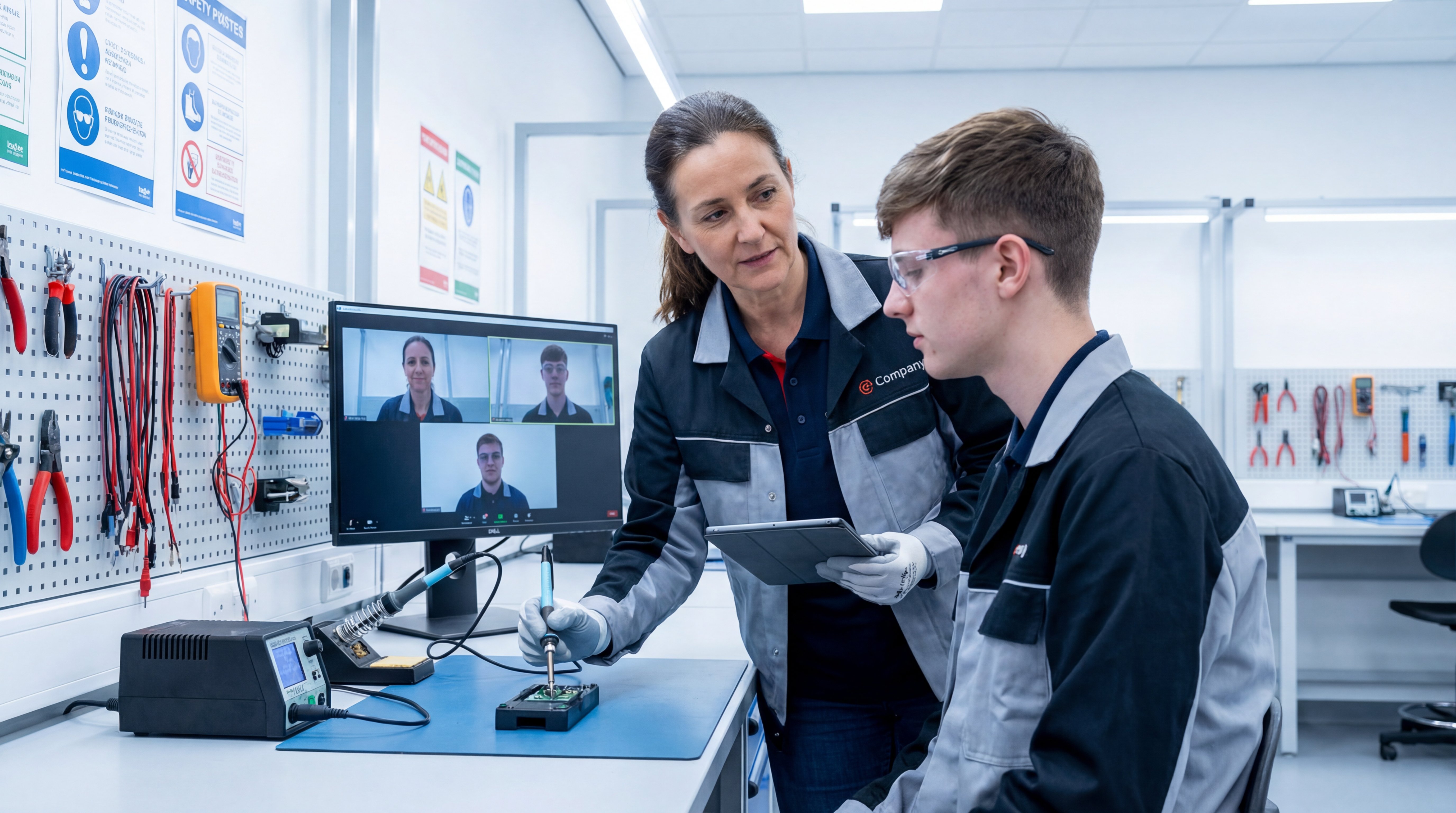 One-on-one mentoring session with a skilled mentor demonstrating techniques